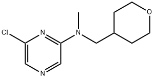 6-Chloro-N-methyl-N-(tetrahydro-2H-pyran-4-ylmethyl)-2-pyrazinamine,1219981-20-0,结构式
