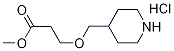 Methyl 3-(4-piperidinylmethoxy)propanoatehydrochloride Structure