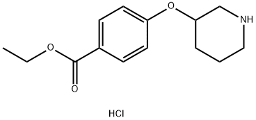 Ethyl 4-(3-piperidinyloxy)benzoate hydrochloride Structure