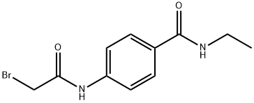 4-[(2-Bromoacetyl)amino]-N-ethylbenzamide 化学構造式