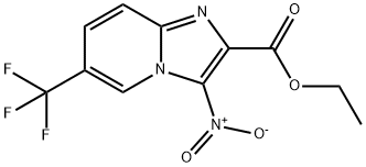 Ethyl 3-nitro-6-(trifluoromethyl)imidazo-[1,2-a]pyridine-2-carboxylate Struktur