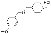 4-{[(4-Methoxybenzyl)oxy]methyl}piperidinehydrochloride Struktur