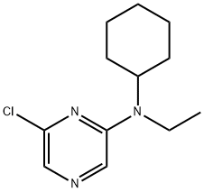 6-Chloro-N-cyclohexyl-N-ethyl-2-pyrazinamine Struktur