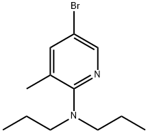 5-Bromo-3-methyl-N,N-dipropyl-2-pyridinamine,1220036-20-3,结构式