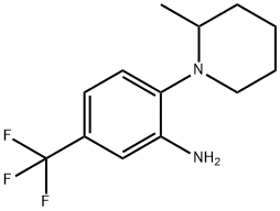 2-(2-Methyl-1-piperidinyl)-5-(trifluoromethyl)-phenylamine Structure