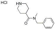N-苄基-N-甲基哌啶-4-甲酰胺盐酸盐 结构式