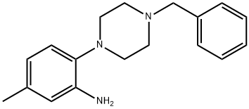 2-(4-Benzyl-1-piperazinyl)-5-methylphenylamine,946719-49-9,结构式