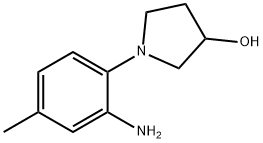 1-(2-Amino-4-methylphenyl)-3-pyrrolidinol 结构式