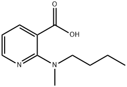 2-[Butyl(methyl)amino]nicotinic acid Struktur