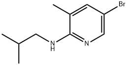 5-Bromo-N-isobutyl-3-methyl-2-pyridinamine Struktur