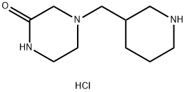 4-(3-Piperidinylmethyl)-2-piperazinonedihydrochloride 化学構造式