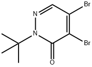 4,5-Dibromo-2-(tert-butyl)-3(2H)-pyridazinone 化学構造式