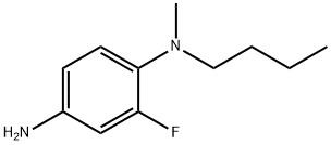 N-1-Butyl-2-fluoro-N1-methyl-1,4-benzenediamine Struktur