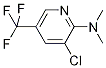 3-Chloro-N,N-dimethyl-5-(trifluoromethyl)-2-pyridinamine 化学構造式