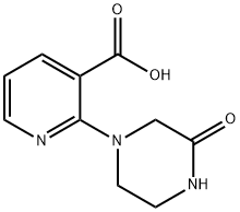 2-(3-Oxo-1-piperazinyl)nicotinic acid Struktur