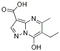 6-Ethyl-7-hydroxy-5-methyl-pyrazolo[1,5-a]-pyrimidine-3-carboxylic acid,,结构式