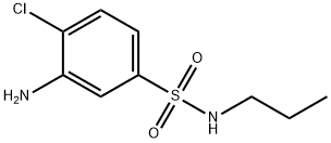 3-Amino-4-chloro-N-propylbenzenesulfonamide Structure