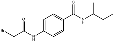 4-[(2-Bromoacetyl)amino]-N-(sec-butyl)benzamide 化学構造式