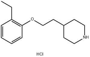4-[2-(2-Ethylphenoxy)ethyl]piperidinehydrochloride Structure