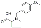 1-(4-Methoxy-benzyl)-pyrrolidine-2-carboxylic acid Structure