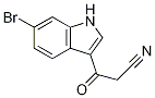 6-Bromo-3-cyanoacetylindol Struktur