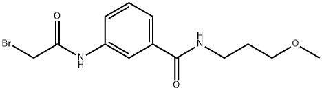 3-[(2-Bromoacetyl)amino]-N-(3-methoxypropyl)-benzamide Struktur