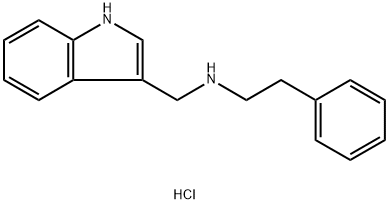 (1H-Indol-3-ylmethyl)-phenethyl-aminehydrochloride 结构式