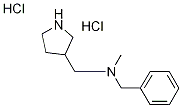 N-Benzyl-N-methyl3-pyrrolidinylmethanaminedihydrochloride Struktur