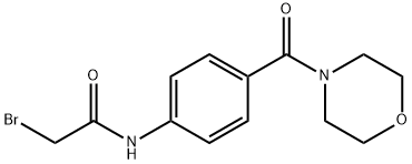 2-Bromo-N-[4-(4-morpholinylcarbonyl)phenyl]-acetamide,926310-51-2,结构式