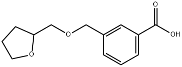3-[(Tetrahydro-2-furanylmethoxy)methyl]-benzoic acid 化学構造式