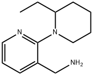 [2-(2-Ethyl-1-piperidinyl)-3-pyridinyl]methanamine Structure