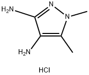 1H-pyrazole-3,4-diamine, 1,5-dimethyl-|1,5-二甲基-1H-吡唑-3,4-二胺二盐酸盐