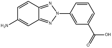 3-(5-氨基-2H-1,2,3-苯并三唑-2-基)苯甲酸 结构式