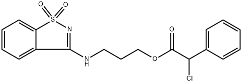 356088-58-9 2-氯-2-苯基-乙酸3-[(1,1-二氧代-1,2-苯并噻唑-3-基)氨基]丙酯