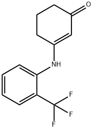 2-cyclohexen-1-one, 3-[[2-(trifluoromethyl)phenyl]amino]- 化学構造式