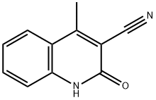 3-quinolinecarbonitrile, 1,2-dihydro-4-methyl-2-oxo- 化学構造式