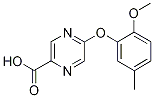 2-pyrazinecarboxylic acid, 5-(2-methoxy-5-methylphenoxy)- Structure