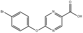 2-pyrazinecarboxylic acid, 5-(4-bromophenoxy)-|5-(4-溴苯氧基)吡嗪-2-羧酸