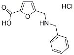 2-furancarboxylic acid, 5-[[(phenylmethyl)amino]methyl]- 化学構造式