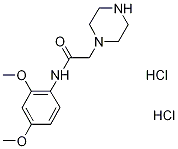 1-piperazineacetamide, N-(2,4-dimethoxyphenyl)- 化学構造式