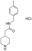 4-piperidineacetamide, N-[(4-methylphenyl)methyl]- 化学構造式