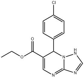 Ethyl 7-(4-chlorophenyl)-4,7-dihydro[1,2,4]-triazolo[1,5-a]pyrimidine-6-carboxylate Structure