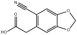 2-(6-Cyano-2H-1,3-benzodioxol-5-yl)acetic acid Structure