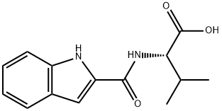 N-(1H-Indol-2-ylcarbonyl)-L-valine Struktur
