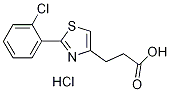 3-[2-(2-氯苯基)-1,3-噻唑-4-基]丙酸盐酸盐, 1332530-24-1, 结构式