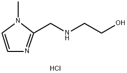 2-{[(1-Methyl-1H-imidazol-2-yl)methyl]-amino}ethanol dihydrochloride Struktur