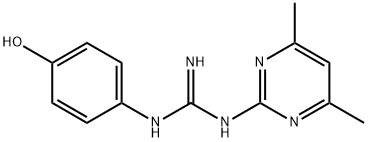 N-(4,6-Dimethylpyrimidin-2-yl)-N'-(4-hydroxyphenyl)guanidine Struktur