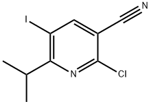 2-Chloro-5-iodo-6-isopropylnicotinonitrile Structure