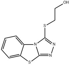 2-([1,2,4]三唑并[5,4-B][1,3]苯并噻唑-1-基硫代)乙醇,423740-66-3,结构式