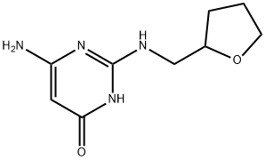 6-氨基-2-[(四氢呋喃-2-基甲基)氨基]嘧啶-4(3H)-酮,1211498-96-2,结构式